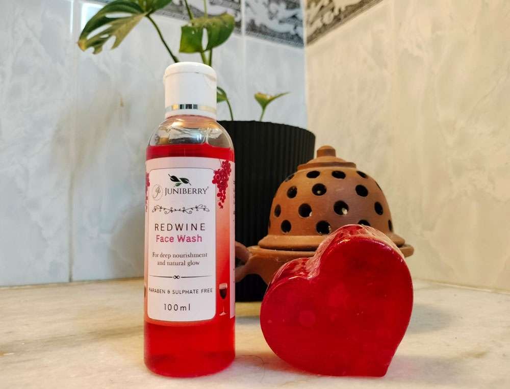Redwine Facewash and Rosewater Soap